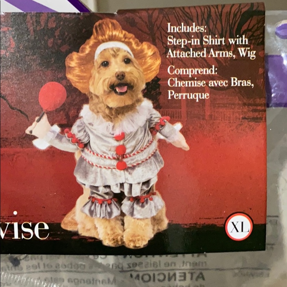 XL Pennywise Dog Costume